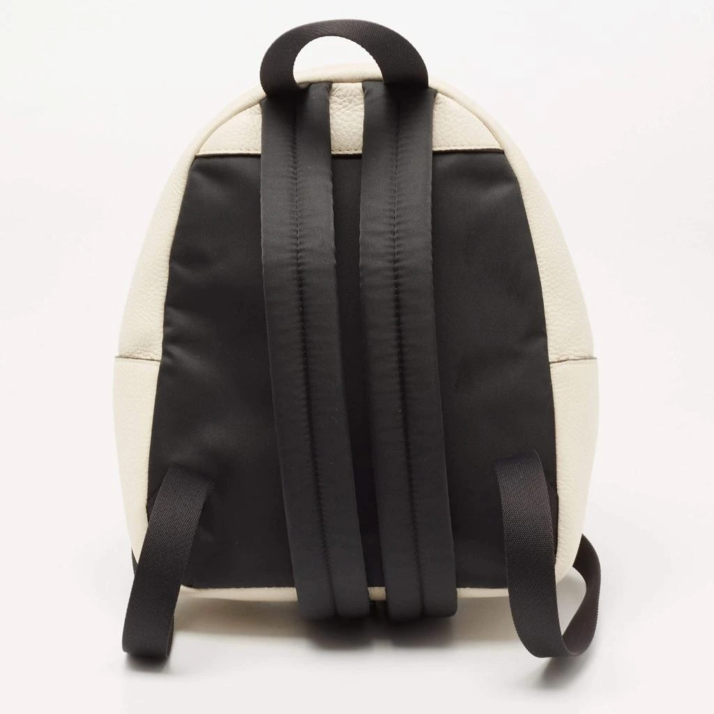 商品[二手商品] Coach|Coach Off White/Black Leather and Nylon Mini Charlie Backpack  ,价格¥1161,第4张图片详细描述