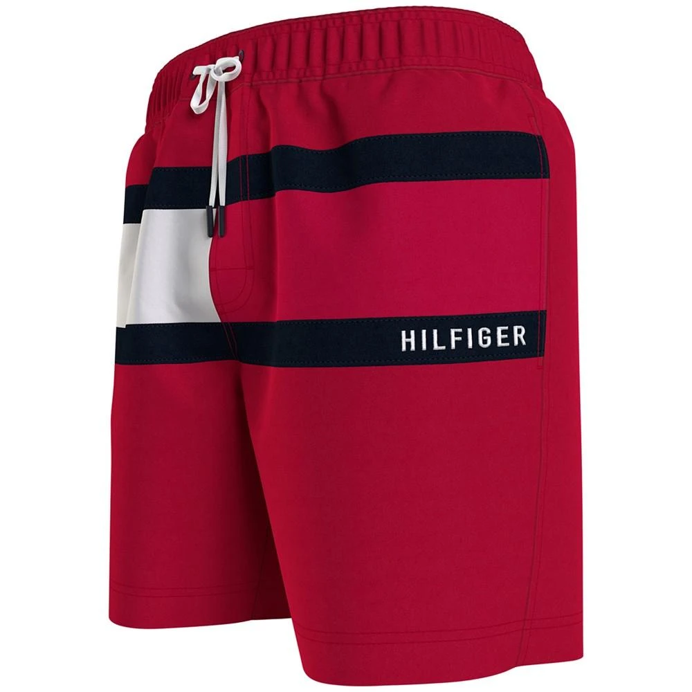 商品Tommy Hilfiger|Men's Big & Tall Signature Flag Swim Trunk,价格¥492,第5张图片详细描述