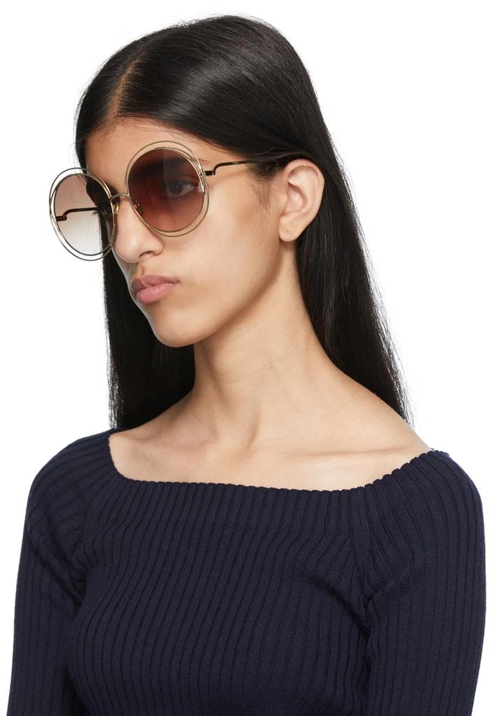 商品Chloé|Gold Carlina Sunglasses,价格¥2016,第4张图片详细描述