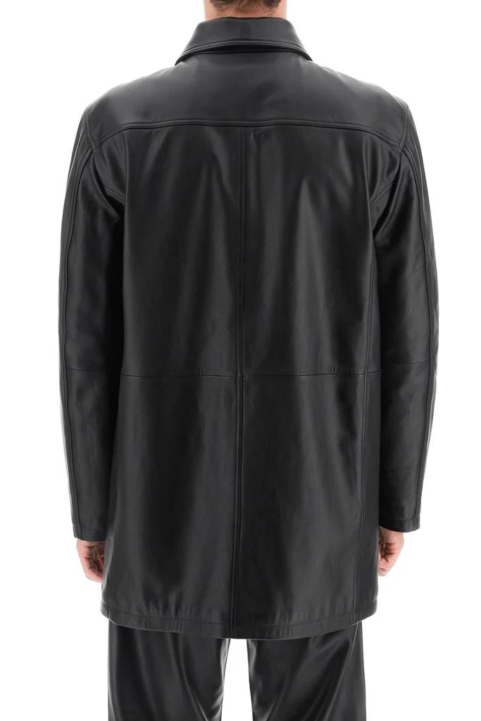 商品Sunflower|'Shop Coat' Leather Jacket,价格¥5021,第3张图片详细描述