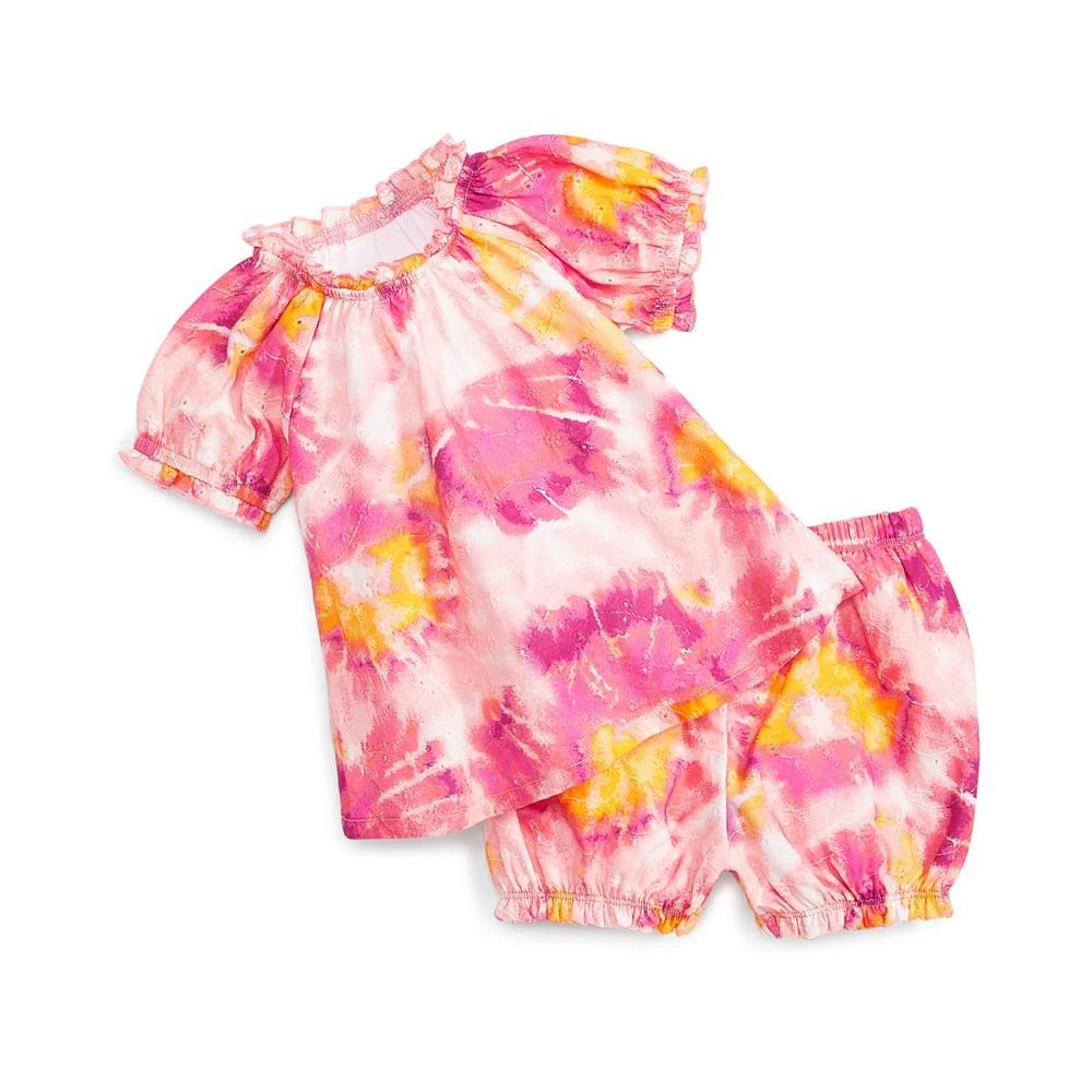 商品First Impressions|Baby Girls 2-Pc. Tie Dye Set, Created for Macy's,价格¥57,第1张图片