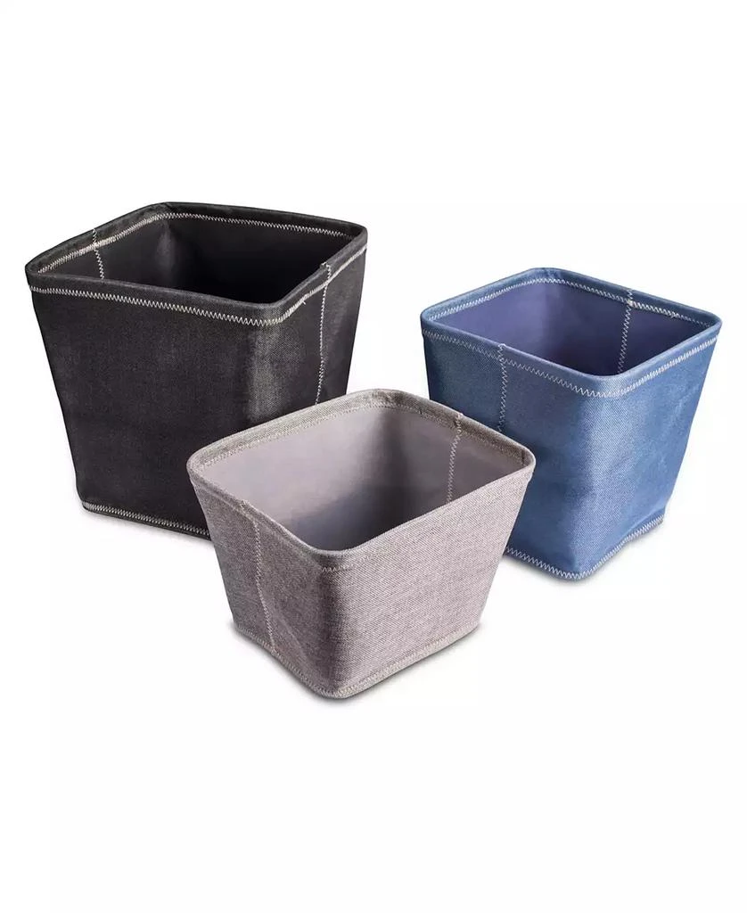 Polyester Bin Zig-Zag Stitch Variegated Trapezoid Set of 2 商品