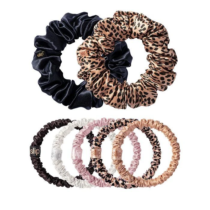 商品Slip|Pure Silk Scrunchies, Set of 7,价格¥414,第3张图片详细描述