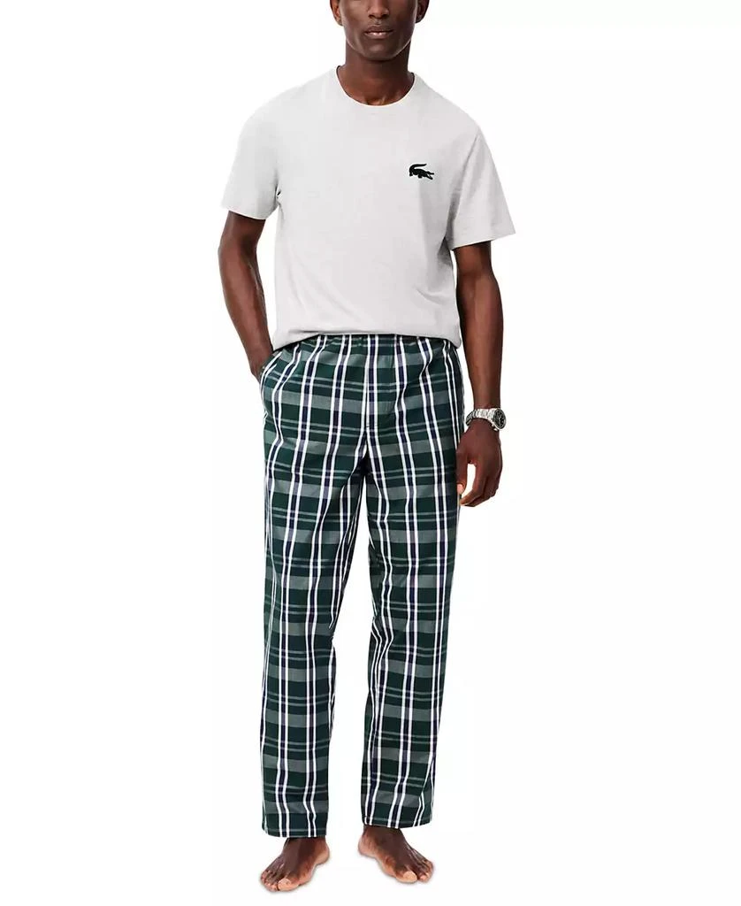 商品Lacoste|Men's Cotton Plaid Pajama Pants,价格¥187,第1张图片