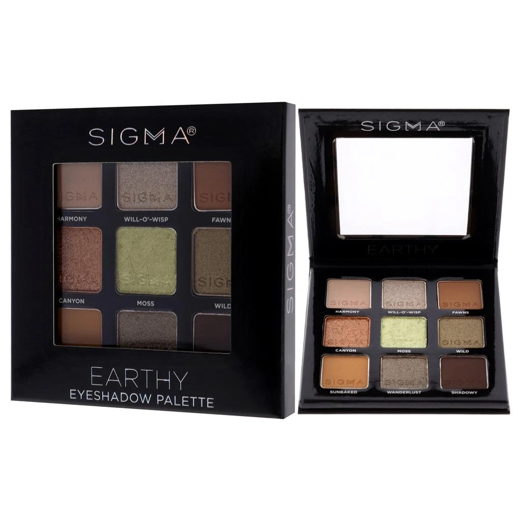 商品Sigma Beauty|Eyeshadow Palette - Earthy by Sigma Beauty for Women - 0.032 oz Eye Shadow,价格¥176,第4张图片详细描述
