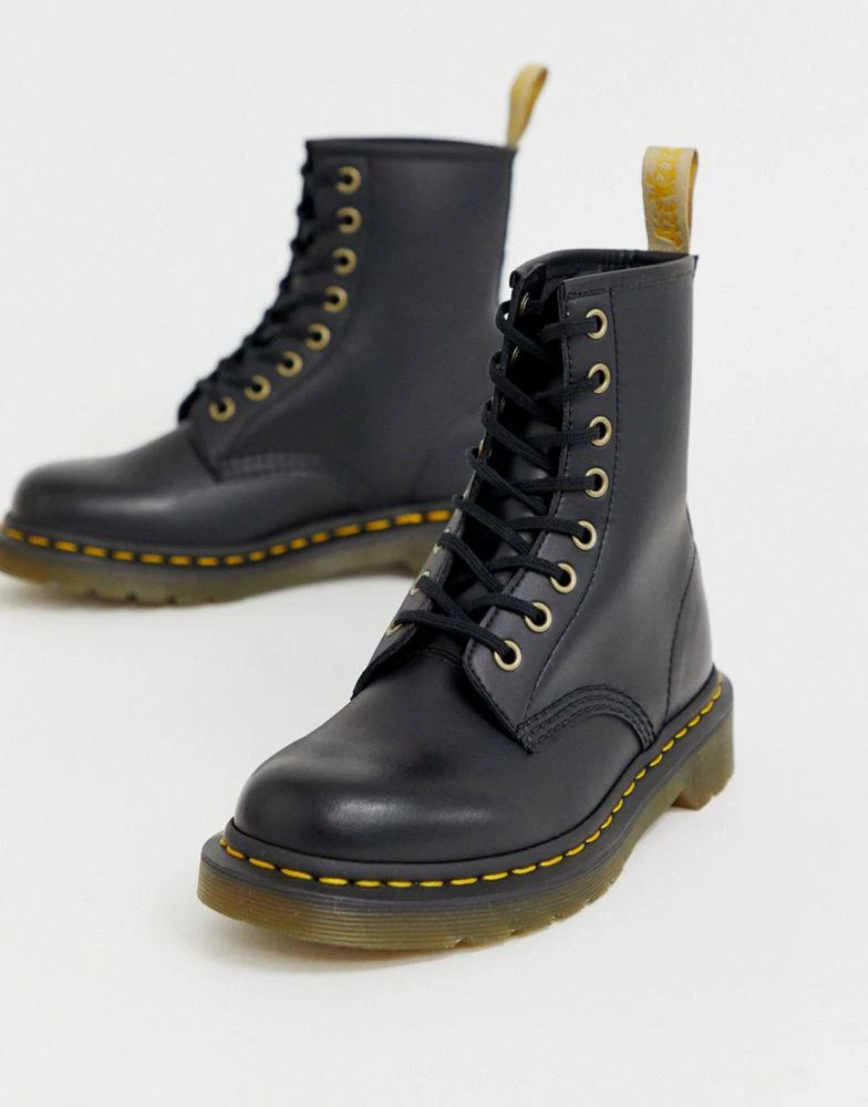 商品Dr. Martens|Dr Martens Vegan 1460 classic ankle boots in black,价格¥1251,第1张图片