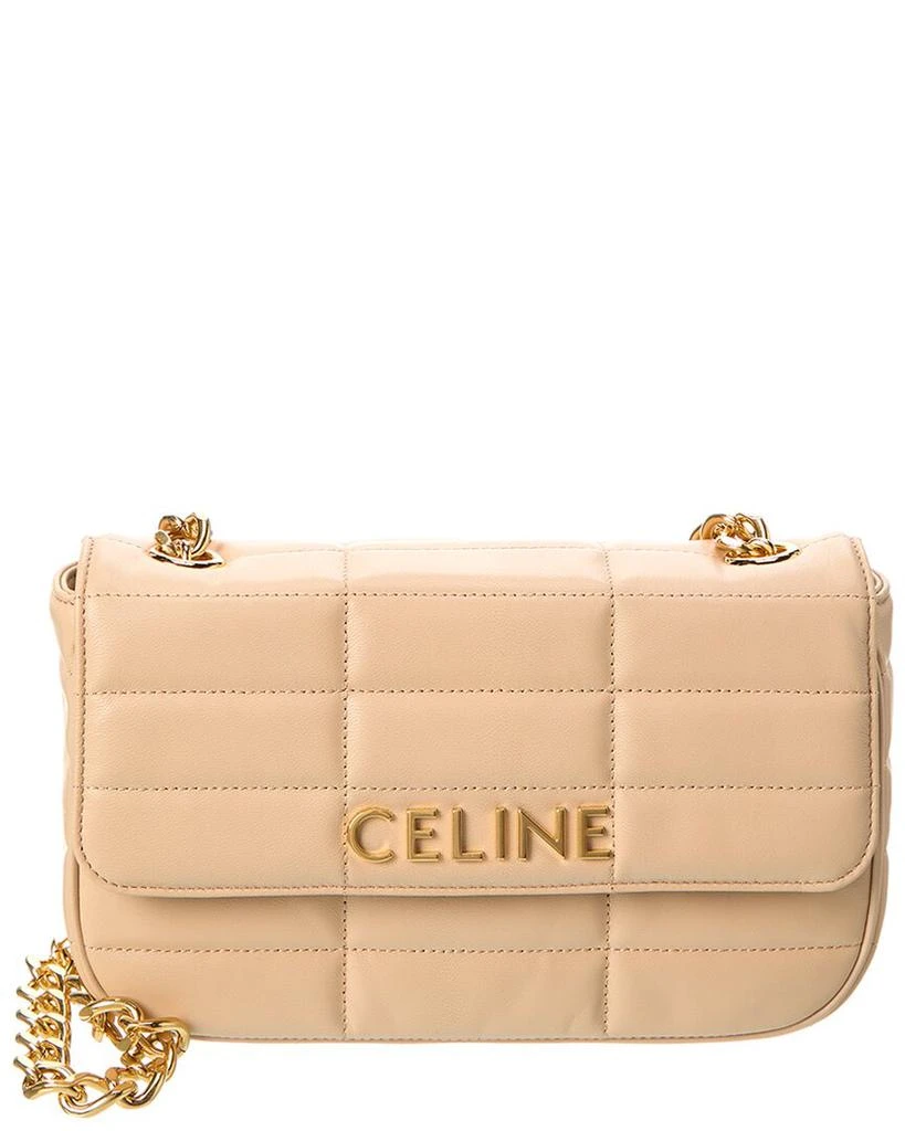 商品Celine|CELINE Monochrome Quilted Leather Shoulder Bag,价格¥15891,第1张图片