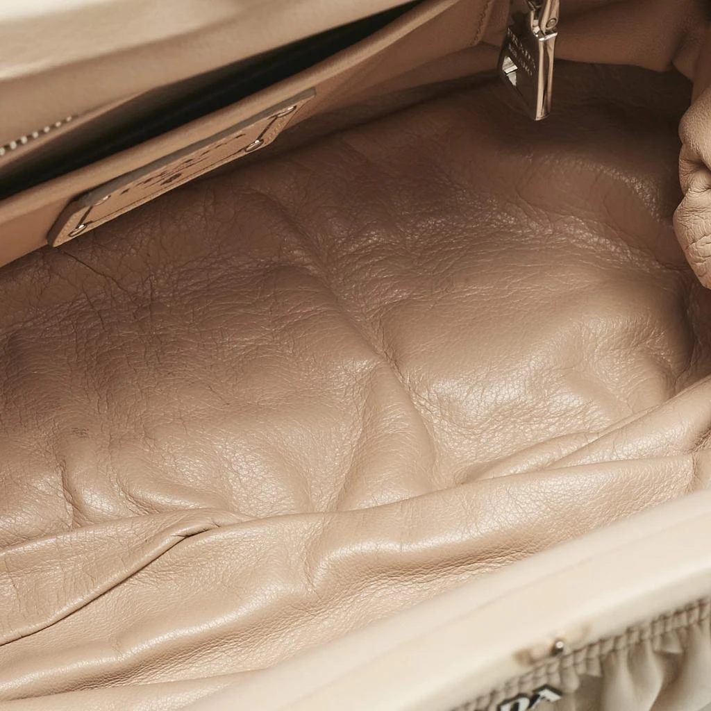 Prada Cream Nappa Gaufre Leather Frame Clutch 商品
