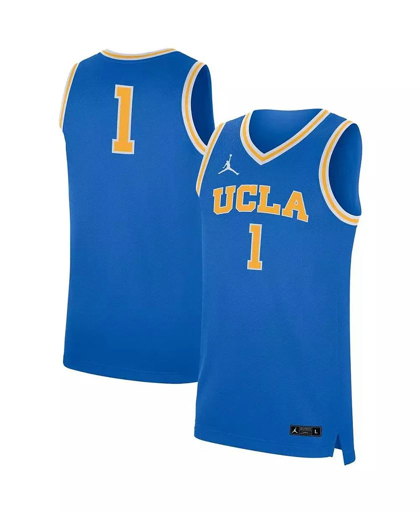 商品Jordan|Men's #1 Blue UCLA Bruins Replica Basketball Jersey,价格¥450,第1张图片