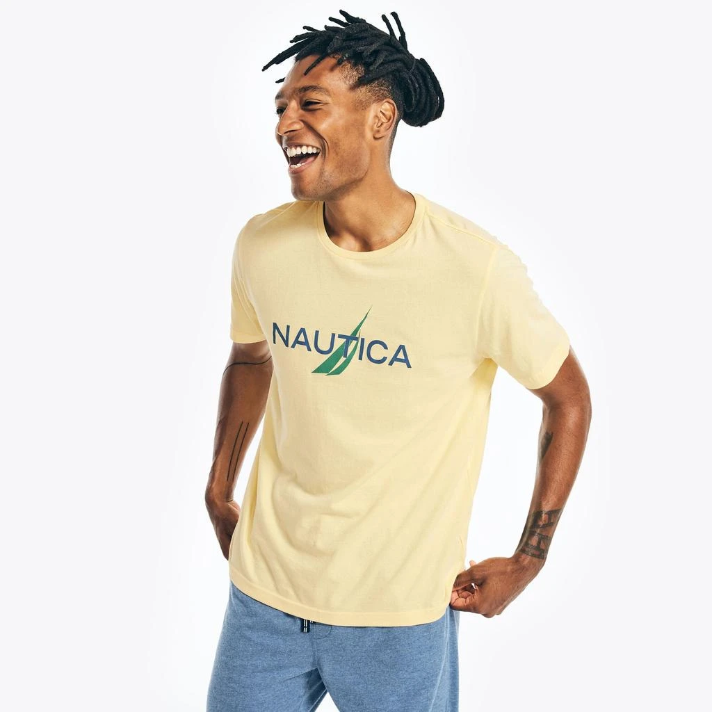 商品Nautica|Nautica Mens Logo Graphic Sleep T-Shirt,价格¥75,第1张图片