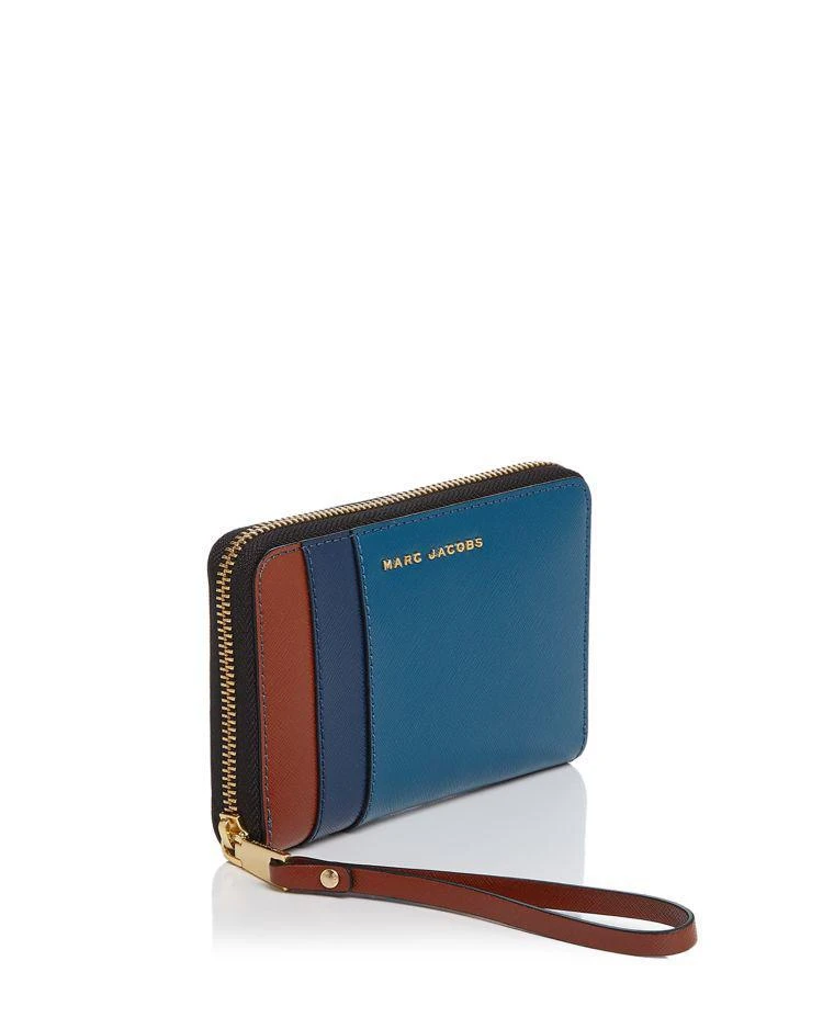 商品Marc Jacobs|Zip Color Block Saffiano Leather Phone Wristlet,价格¥489,第2张图片详细描述