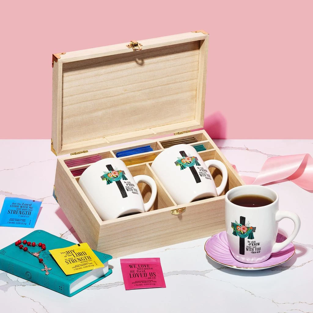 Gourmet, Christian Prayer Tea Gift Set, Includes 30 Teas & 2 Mugs 商品