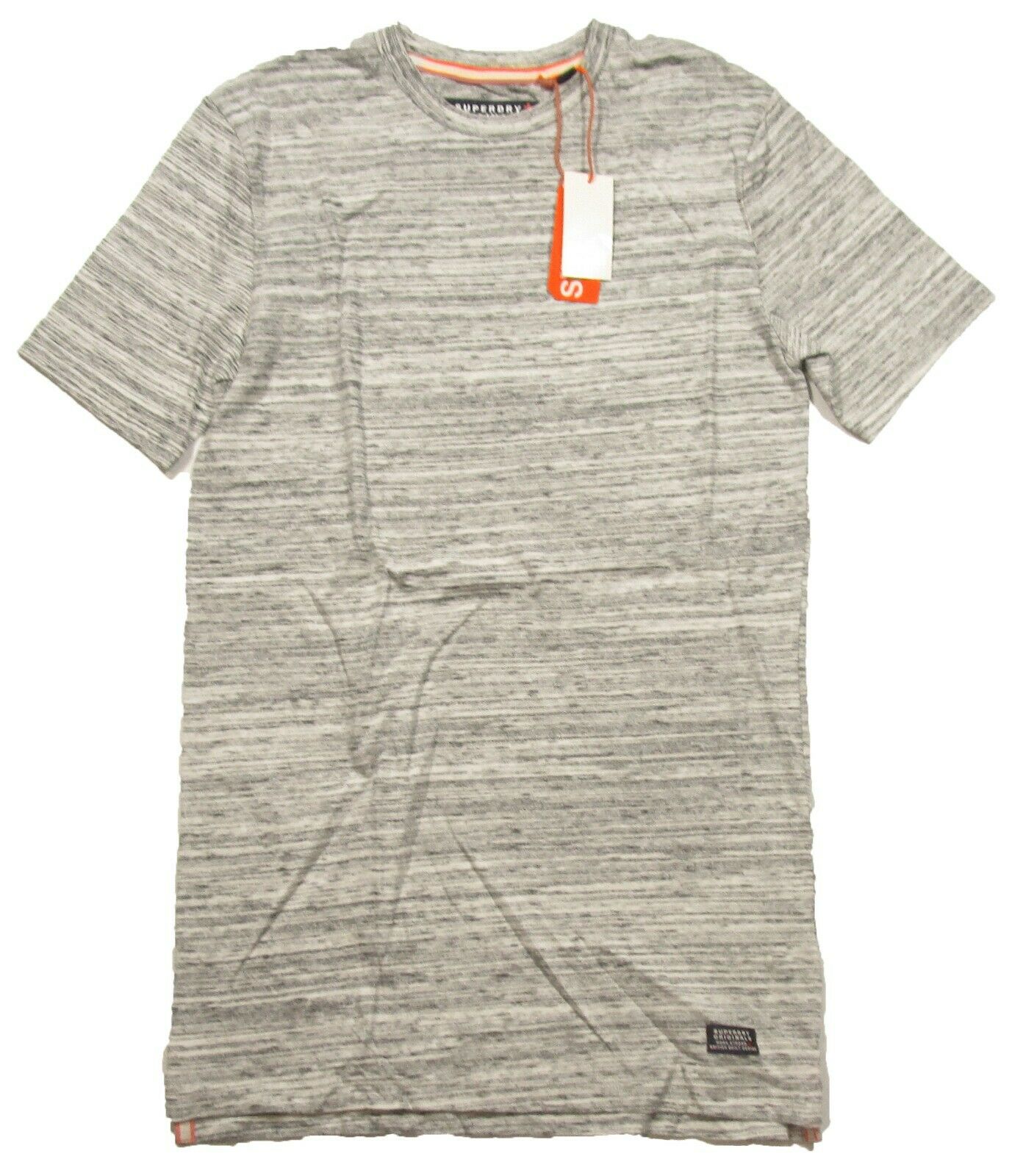 SUPERDRY 男士灰色棉质短袖T恤 M10005OQ-SV4商品第1张图片规格展示