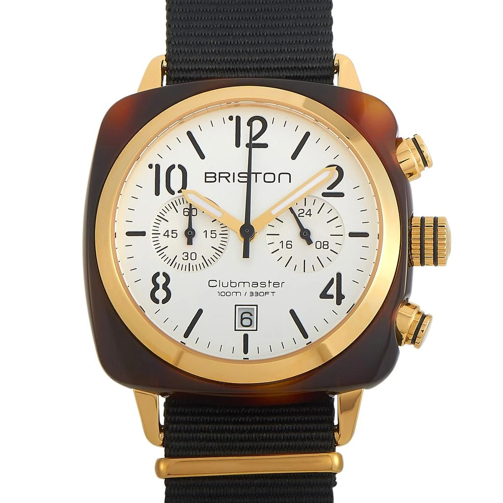 商品Briston|Briston Clubmaster Classic Acetate Gold White Dial Watch 17140.PYA.T.2.NB,价格¥1113,第1张图片