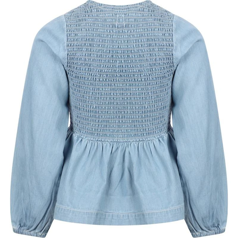 商品MOLO|Long sleeved denim top in blue,价格¥625,第2张图片详细描述
