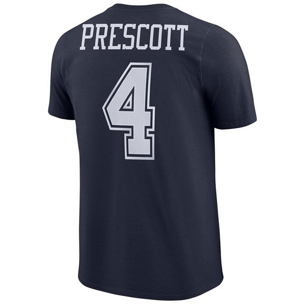 Men's Dak Prescott Dallas Cowboys Pride Name and Number Wordmark T-Shirt商品第2张图片规格展示