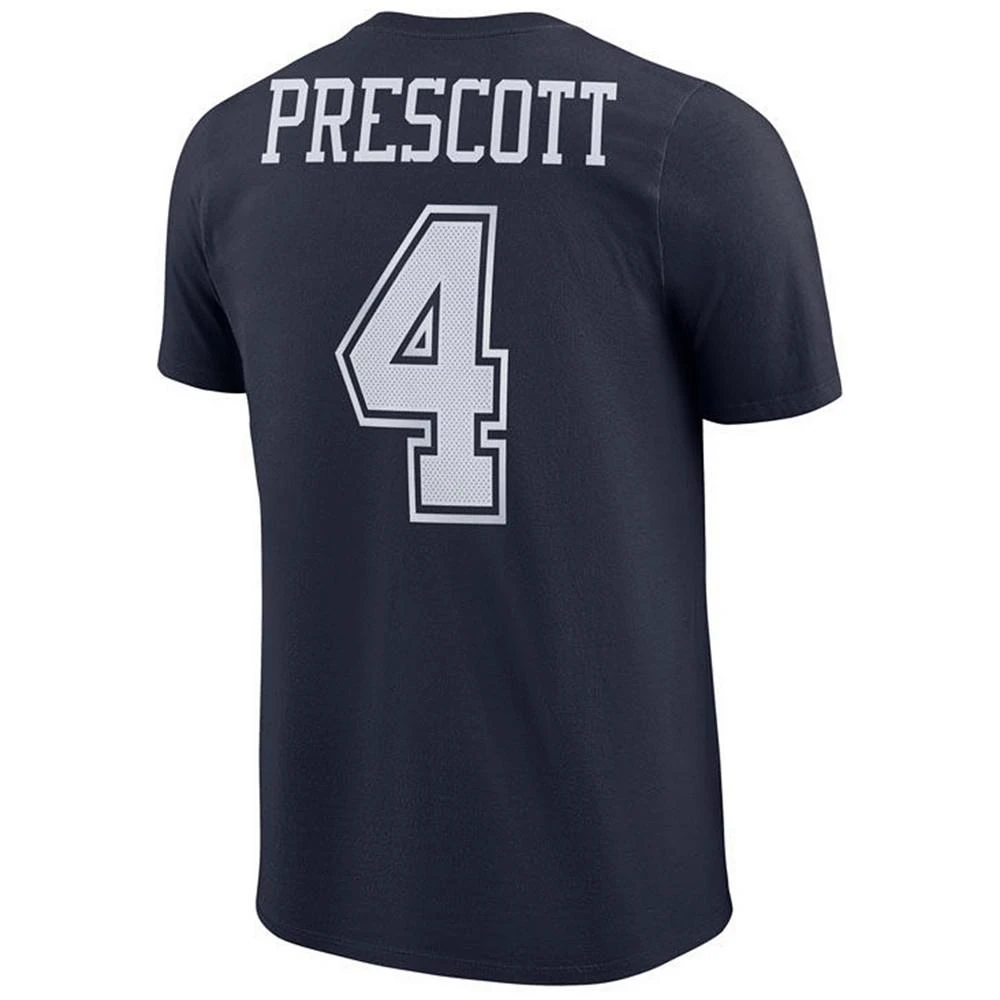 商品NIKE|Men's Dak Prescott Dallas Cowboys Pride Name and Number Wordmark T-Shirt,价格¥262,第2张图片详细描述