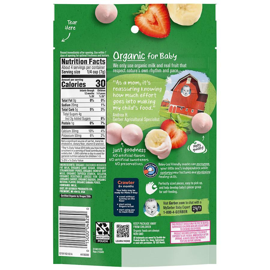 有机酸奶溶豆 草莓香蕉口味商品第2张图片规格展示