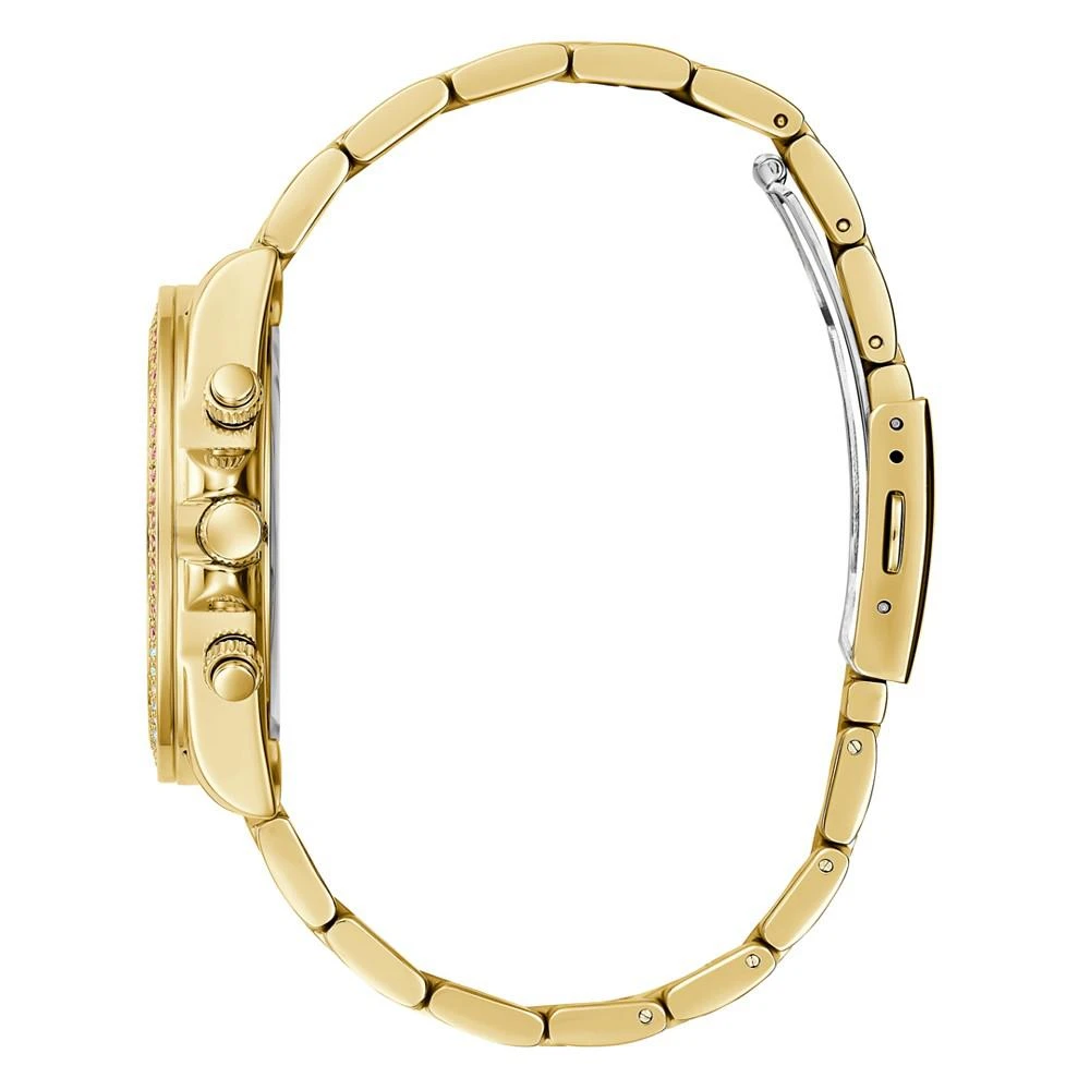 商品GUESS|Women's Gold-Tone Glitz Stainless Steel Bracelet Watch, 38mm,价格¥1023,第2张图片详细描述