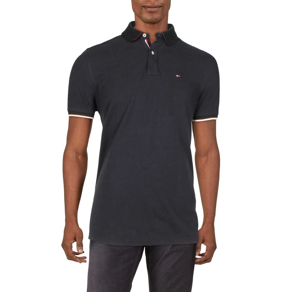 商品Tommy Hilfiger|Tommy Hilfiger Mens Sanders Cotton Custom Fit Polo Shirt,价格¥206,第2张图片详细描述