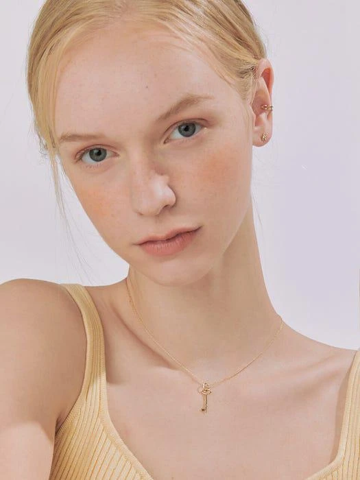 商品DONA & D.|Witch Key Pendant - 3 Colors (10K / 14K / 18K),价格¥778,第3张图片详细描述