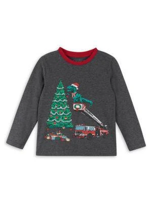 商品Andy & Evan|Little Boy's & Boys' Dino & Firetruck Sweater & Joggers Set,价格¥121,第3张图片详细描述