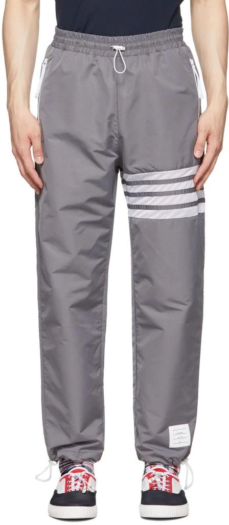 商品Thom Browne|灰色 4-Bar 运动裤,价格¥10146,第1张图片