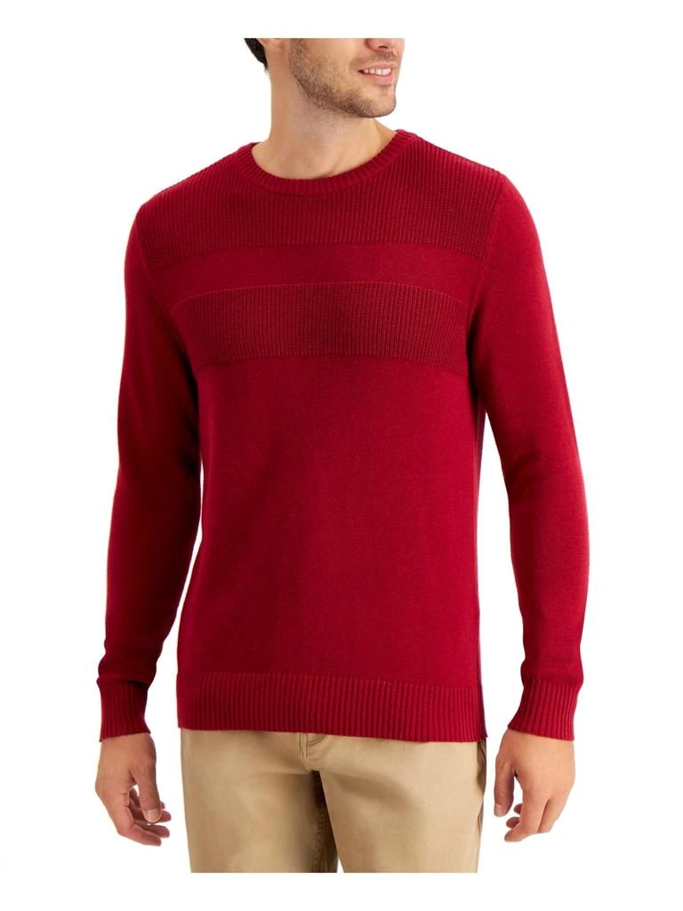 商品Club Room|Mens Cotton Ribbed Trim Sweater,价格¥177,第2张图片详细描述
