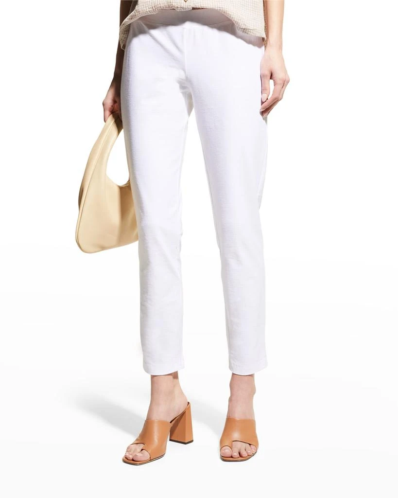 商品Eileen Fisher|Plus Size Washable Stretch-Crepe Slim Ankle Pants,价格¥557,第1张图片