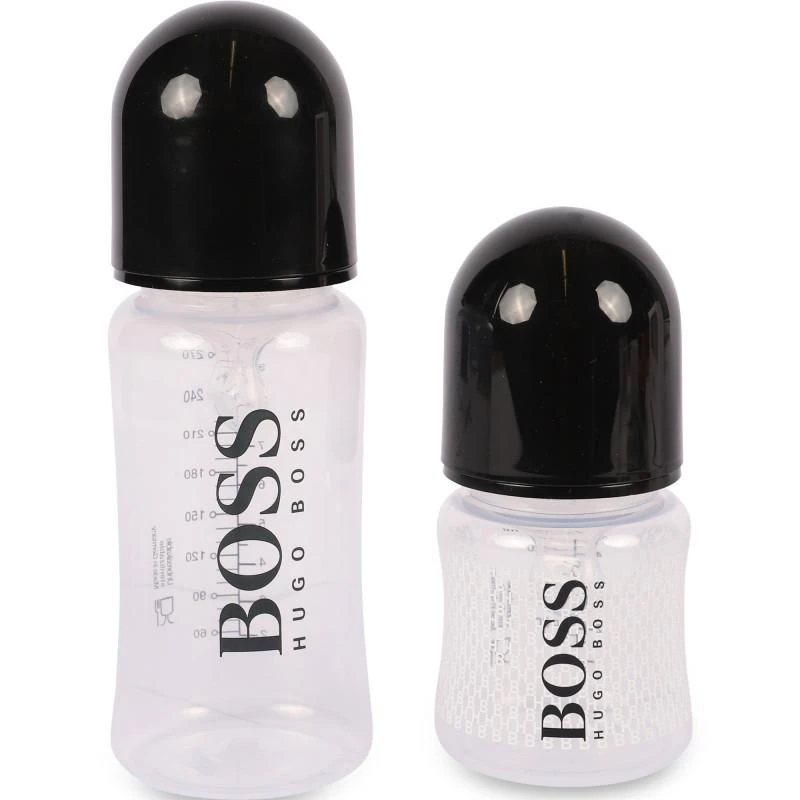 商品Boss Kids|Set of logo bottles and dummy in black,价格¥941,第2张图片详细描述