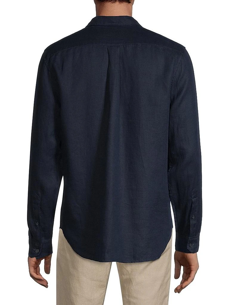 商品Vince|Linen Long-Sleeve Button-Up Shirt,价格¥1703,第5张图片详细描述