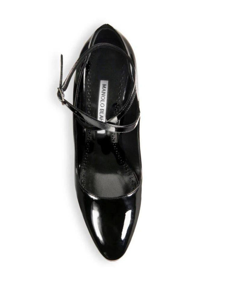 商品Manolo Blahnik|Majusa 105 真皮高跟鞋,价格¥2174,第4张图片详细描述