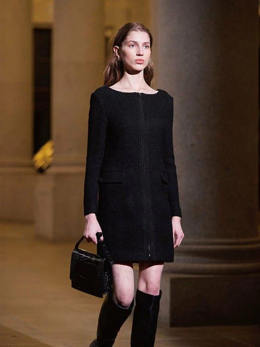 商品OUI MAIS NON|Wool Tweed Dress,价格¥1898,第5张图片详细描述