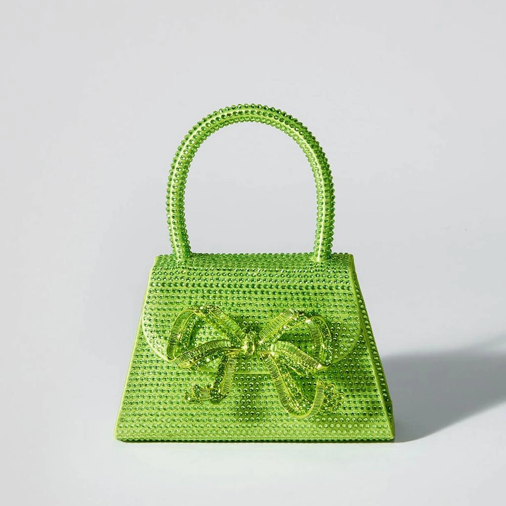 商品Self Portrait|Self-Portrait Micro Bow Crystal-Embellished Satin Bag,价格¥3184,第1张图片