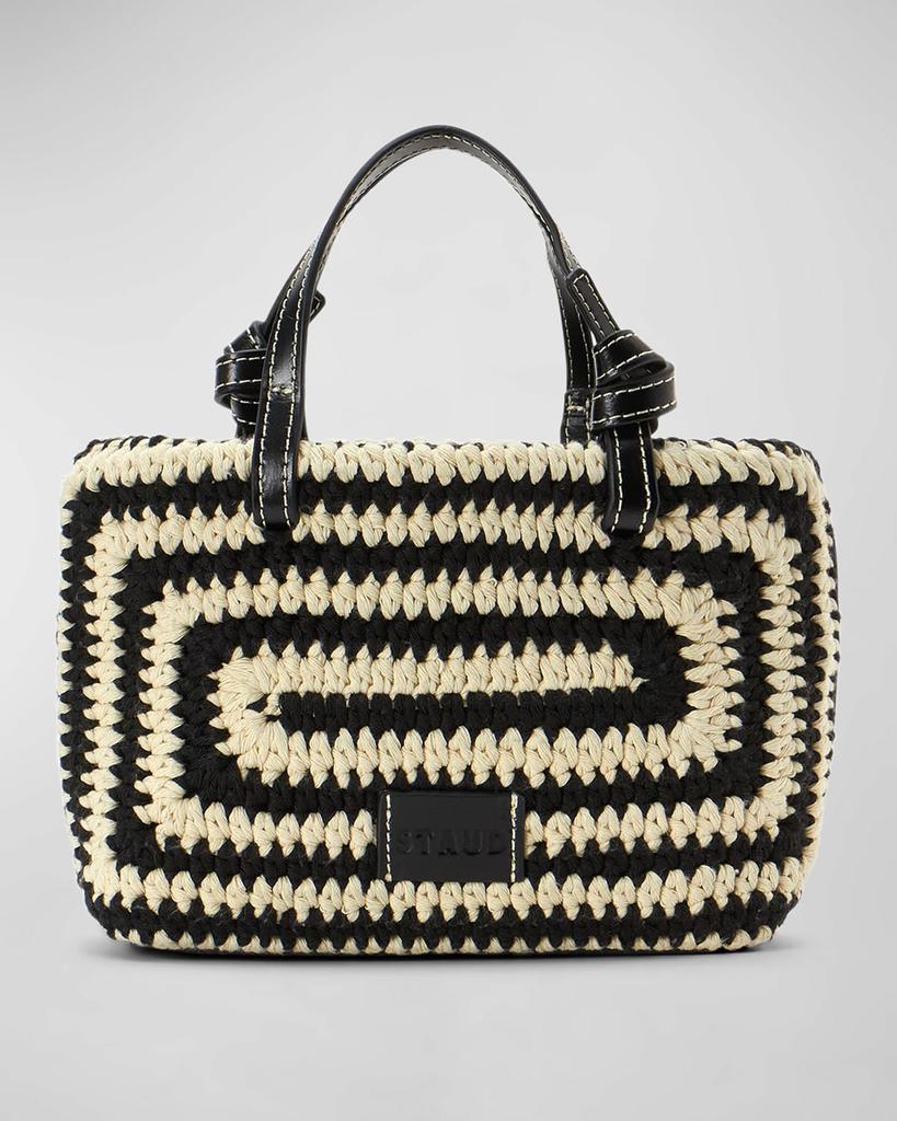 商品Staud|Ria Two-Tone Crochet Top-Handle Bag,价格¥1755,第6张图片详细描述