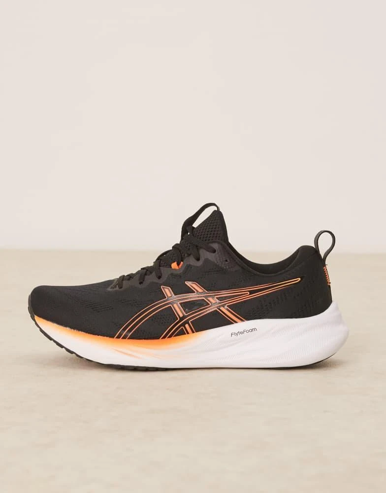 商品Asics|Asics Gel-Pulse 16 running trainers in black and nova orange,价格¥1040,第2张图片详细描述