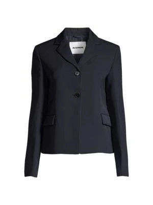 商品Jil Sander|​Essential Button-Front Wool Jacket,价格¥3299,第3张图片详细描述