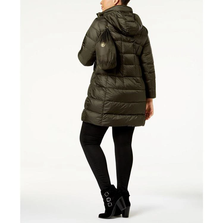 商品Michael Kors|MICHAEL  Plus Size Packable Down Puffer Coat,价格¥1122,第2张图片详细描述