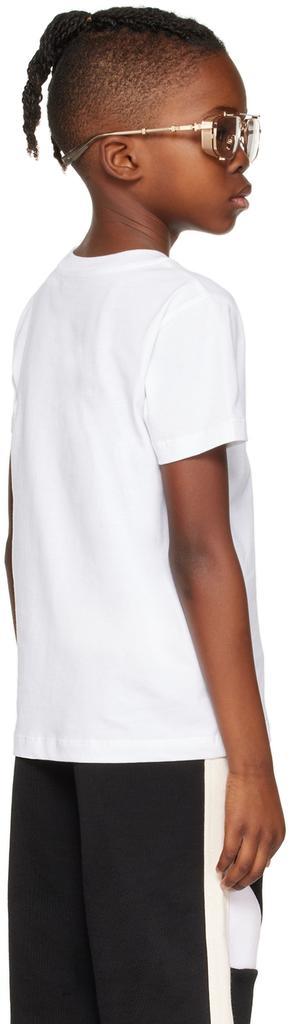 商品Balmain|Kids White Flocked T-Shirt,价格¥1421,第5张图片详细描述