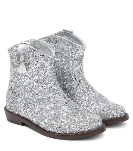 商品MONNALISA|Sequined ankle boots,价格¥1400,第1张图片