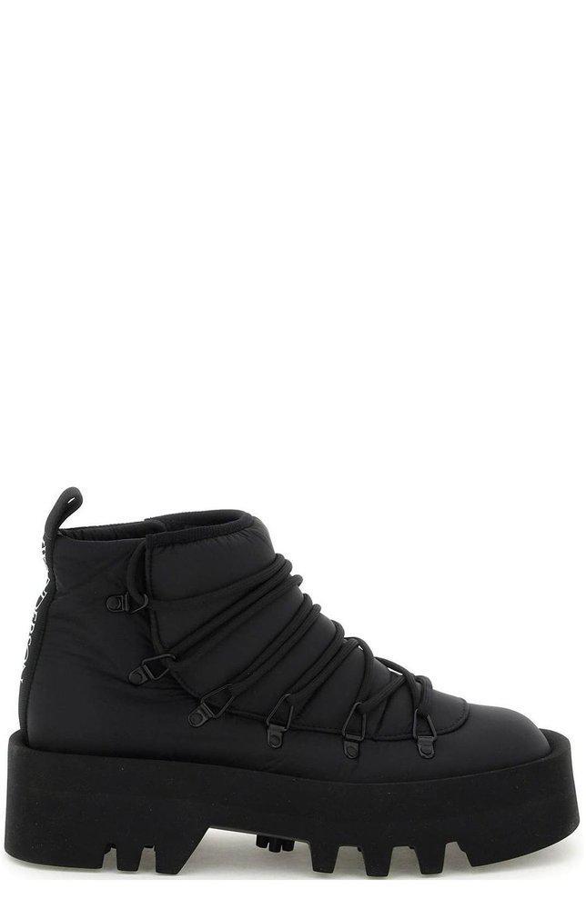 商品JW Anderson|JW Anderson Padded Round-Toe Lace-Up Boots,价格¥2598-¥3118,第1张图片