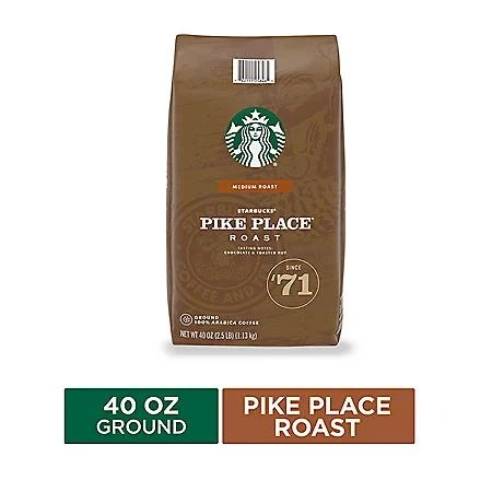 商品Starbucks|Pike Place 中度烘焙咖啡粉(40 oz.),价格¥162,第2张图片详细描述
