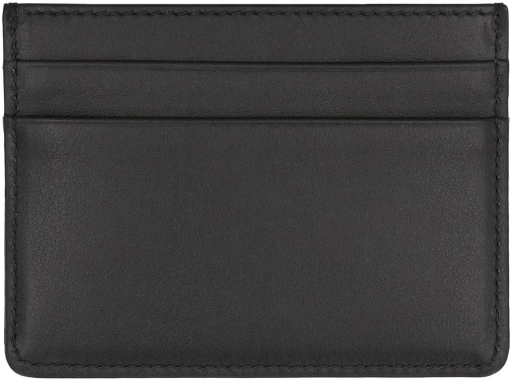 商品Dolce & Gabbana|Dolce & Gabbana Logo Detail Leather Card Holder in Black,价格¥1243,第3张图片详细描述