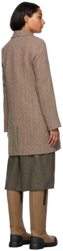 商品A.P.C.|Brown Joan Double-Breasted Coat,价格¥1882,第3张图片详细描述