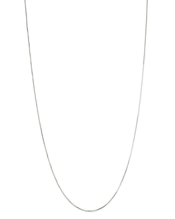 商品Bloomingdale's Fine Collection|Box Link Chain Necklace in 14K White Gold, 0.75m ,价格¥2804,第1张图片