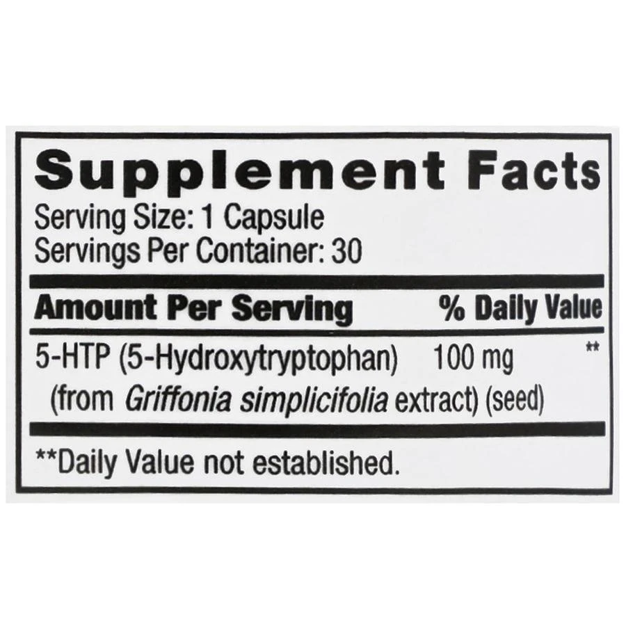 商品Walgreens|5-HTP 100 mg Capsules,价格¥103,第5张图片详细描述