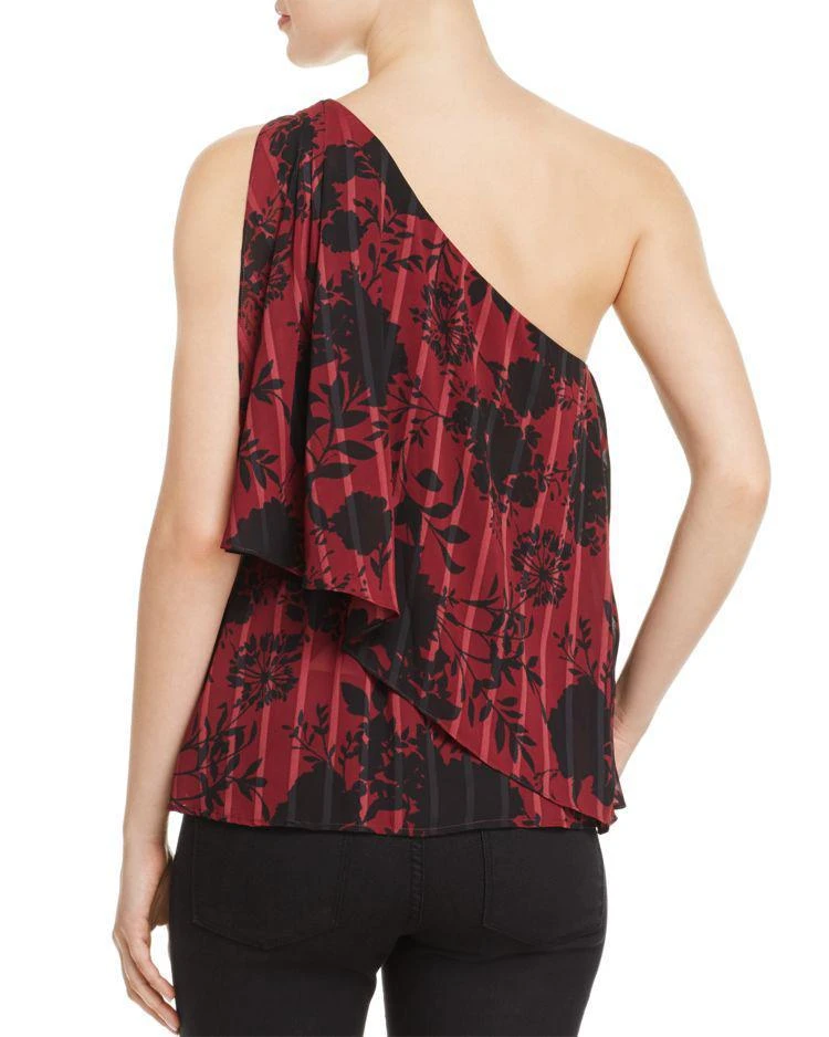 商品AQUA|One-Shoulder Floral Print Top - 100% Exclusive,价格¥107,第2张图片详细描述