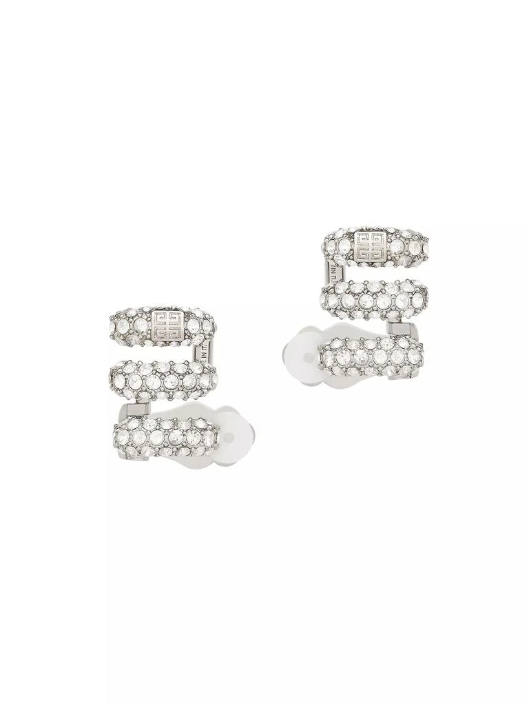 商品Givenchy|Stitch Clip Earrings In Metal With Crystals,价格¥3373,第1张图片