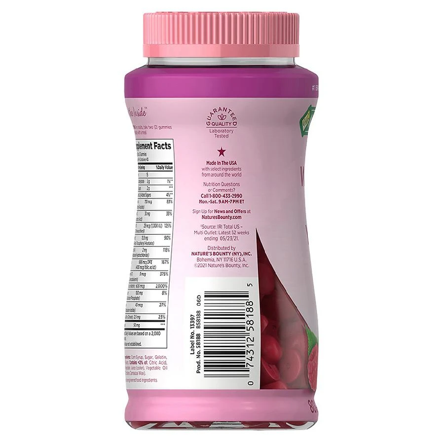 Women's Multivitamin Gummies, Dietary Supplement Raspberry 商品