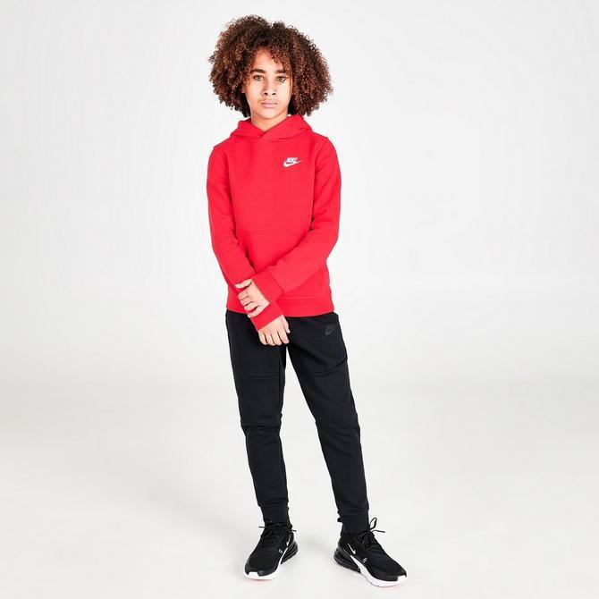 商品NIKE|Boys' Nike Sportswear Club Fleece Pullover Hoodie,价格¥185-¥296,第4张图片详细描述